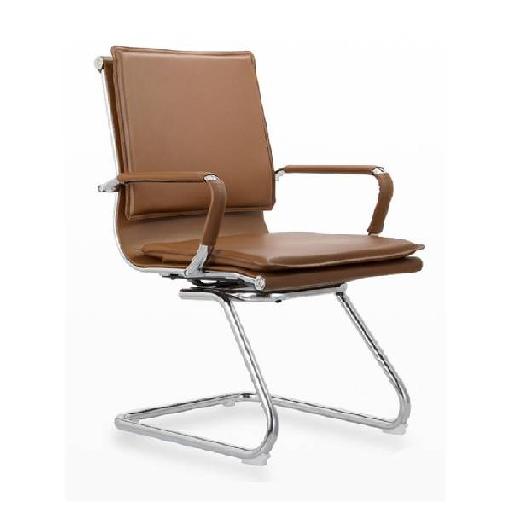 FUNCTION Midback Chair Brown Polyurethane Frame Ergonomic Office Chair with High Resilience Foam Seat Comfortable Supportive Design for Home Office, Study Room or Workspace 59cm Height