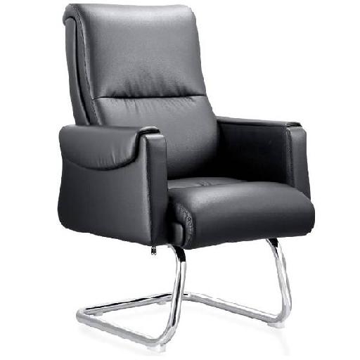 OR10 Armchair Black Modern Lounge Chair with High Resilience Foam Cushion, Polyurethane Structure Comfortable Accent Chair for Living Room, Office, or Waiting Area 107cm Height