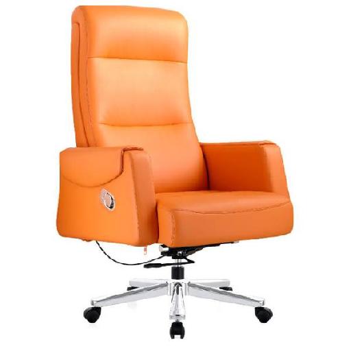 OR10 Armchair Orange Modern Lounge Chair with High Resilience Foam Cushion, Polyurethane Structure Comfortable Accent Chair for Living Room, Office, or Waiting Area 128cm Height