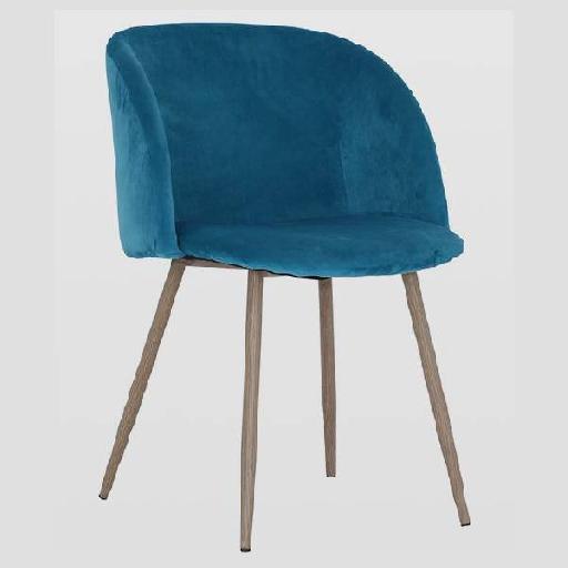 GRENE Armchair Turquoise Velvet Accent Chair with High Resilience Foam Cushion Stylish Compact Lounge Chair for Living Room, Office, or Reception Area 81cm Height