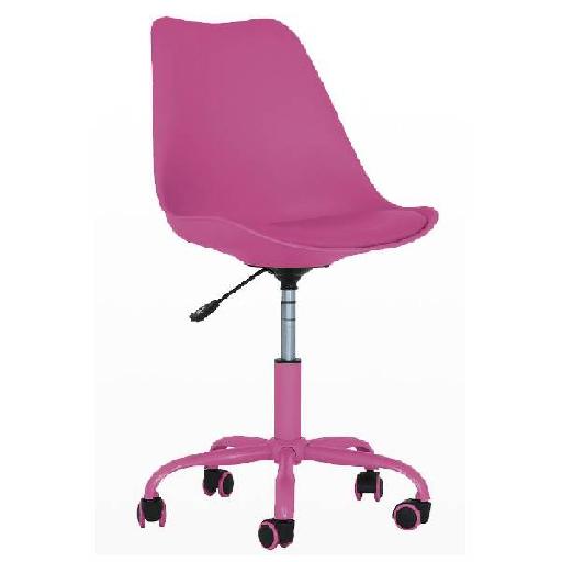 BLOKHUS Chair Pink Polyester Armchair with High Resilience Foam Stylish Accent Chair for Bedroom, Living Room, or Office Lounge – 92cm Height