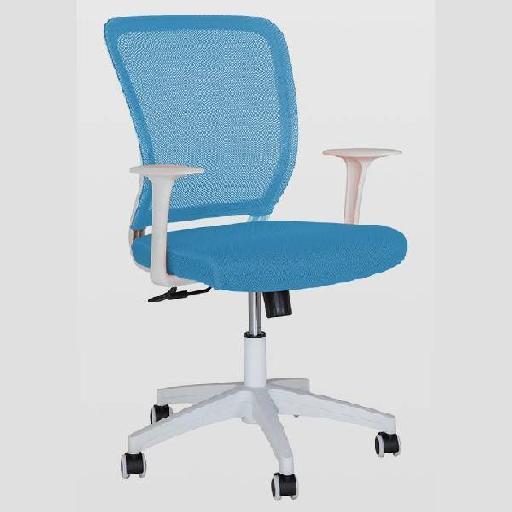 ROCKET Armchair Clair Blue Fabric Lounge Chair with High Resilience Foam Comfortable Modern Accent Chair for Living Room, Bedroom, or Office – 99cm Height