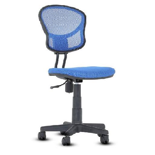 STYLE PLUS Armchair Blue Polyester Fabric Upholstered Chair with High Resilience Foam Comfortable Seating for Living Room, Bedroom, or Office – 55cm Height