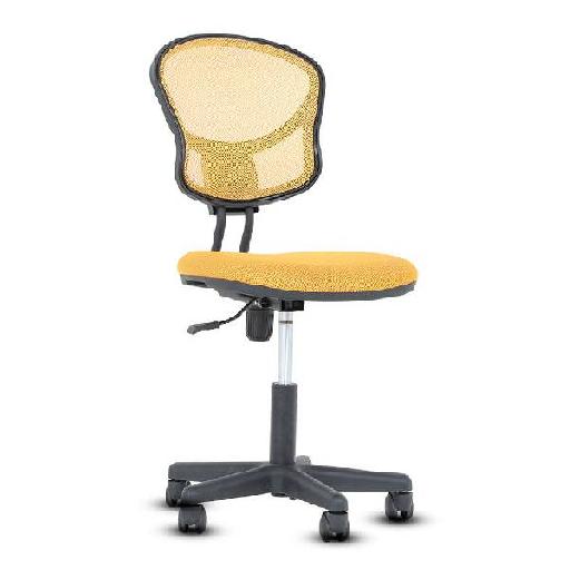 STYLE PLUS Armchair Yellow Polyester Fabric Upholstered Chair with High Resilience Foam Comfortable Seating for Living Room, Bedroom, or Office – 55cm Height