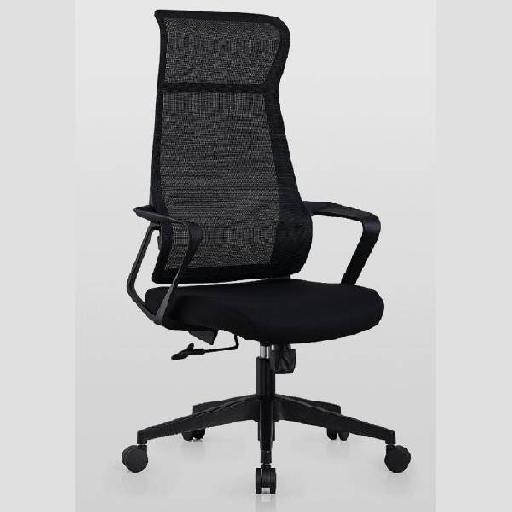 PHOENIX Armchair Black Polyester Fabric Upholstered Extra-Wide Chair with High Resilience Foam – Modern and Comfortable Seating for Living Room, Lounge, or Office – 61cm Height