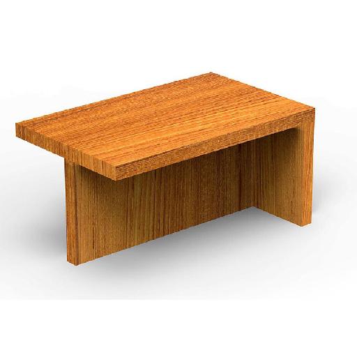 APEX Coffee Table 90cm Brown – Rectangular Living Room or Office Table with 45cm Height, Durable MFC Melamine Structure and Finish, Modern Minimalist Design