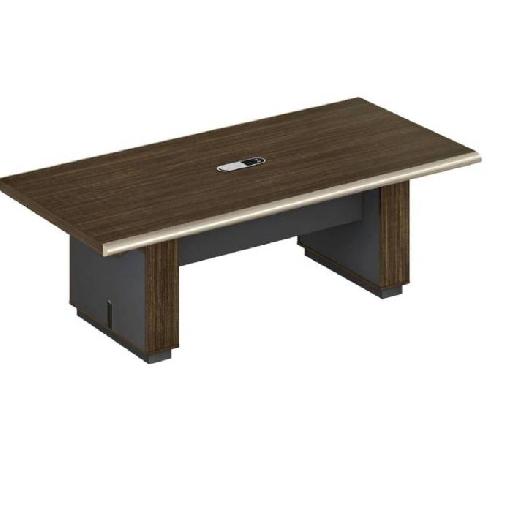 Luxury Conference Table 240cm x 120cm Rectangular Gray Melamine Top with Fabric Covering & Metal Feet – Sturdy 118kg Executive Meeting Table with 12mm Thick Plate in Accra