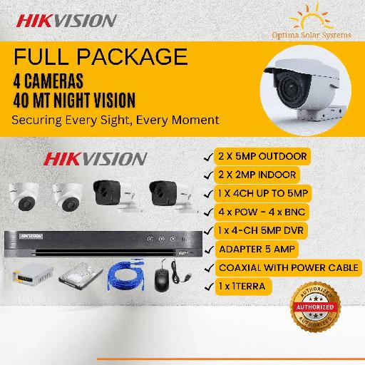 Hikvision Security System – Full CCTV Surveillance Package with DVR, Cameras & Storage