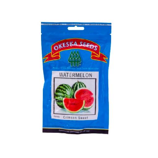 agrimat – Watermelon Crimson Sweet 100 Gram Sachet | Oval, Sweet, Disease-Resistant Watermelon with Crisp Red Flesh