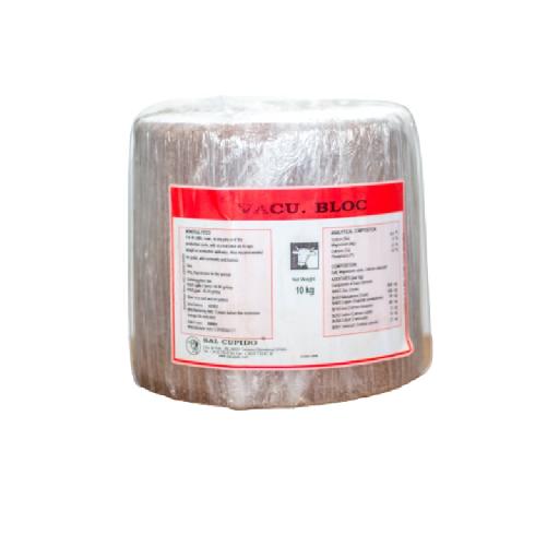 agrimat – Vacu Bloc 10 Kg Round | Versatile Salt Lick for Cattle, Goats, Horses & Wild Ruminants at All Production Stages