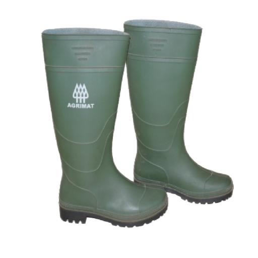 agrimat – Wellington Boots (Green) | Waterproof, Heavy-Duty Boots for Agriculture, Gardening & Outdoor Work
