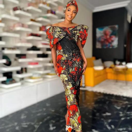 Wedding Bliss: Custom Traditional Print Dresses by Amoasi Official