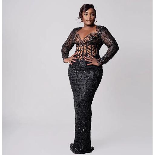 Elegant in Black: Attire by Amoasi Official