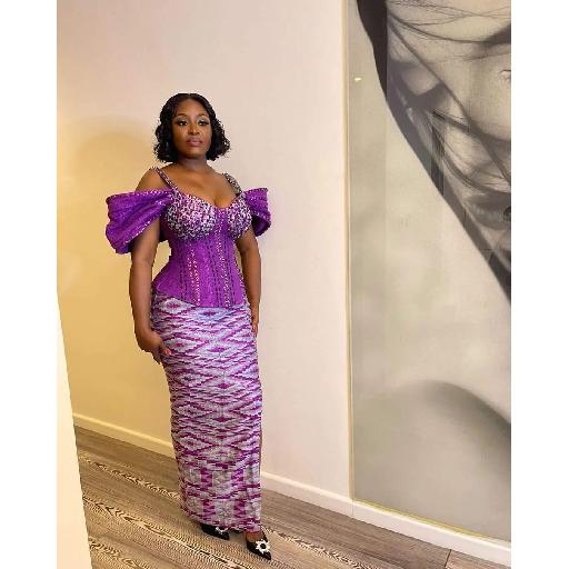 Purple Majesty: Kente Ensembles by Amoasi Official