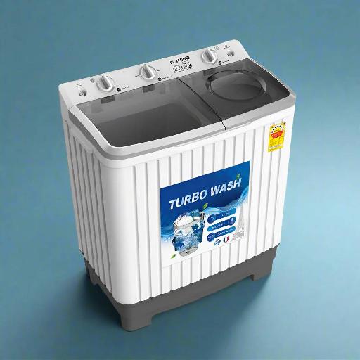 Flamino 11KG Twin Tub Washing Machine – Large Family-Capacity Wash & Spin Dryer with Quiet Motor, Magic Lint Filter, and Dual Warranty – Model F1250WMTT-11KG