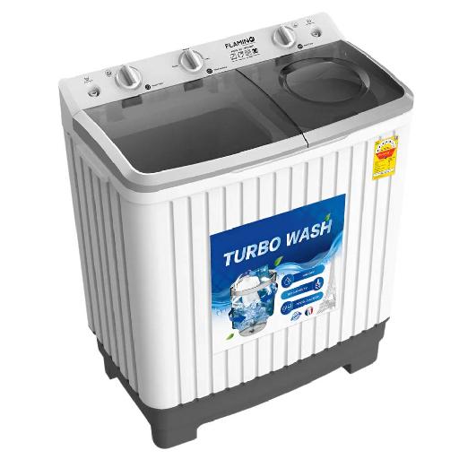Flamino 8KG Twin Tub Washing Machine – High-Efficiency Wash & Spin-Dry System with Quiet Operation, Magic Lint Filter, and Compact Design – Model F850WMTT-8KG