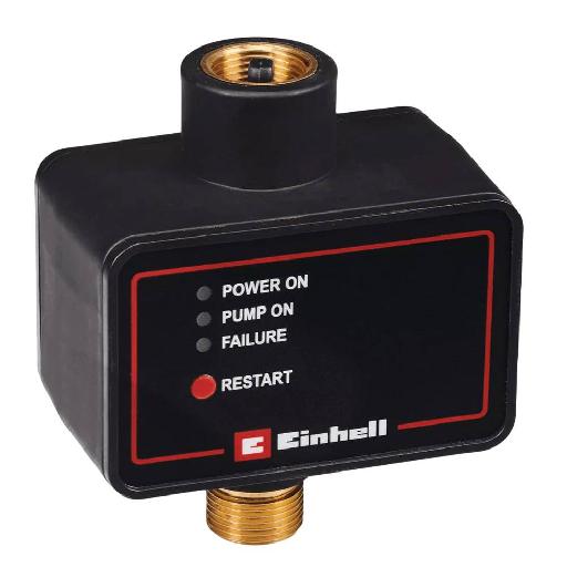 Einhell Electric Flow Switch – Automatic On/Off Pump Controller with Dry-Run Protection, Non-Return Valve & 1.45m Power Cable for Efficient Water Management