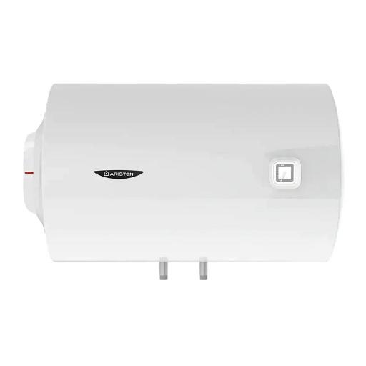 Ariston PRO1 R Horizontal Water Heater – 50, 80 & 100 Liters, TitanShield & WaterPlus Technology, Italian-Made with Premium Tank Protection & Double Safety Thermostat