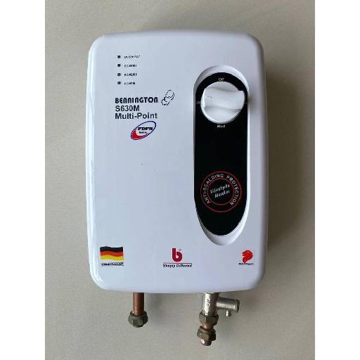 Bennington S630M Multipoint Instantaneous Electric Water Heater – 3rd Generation, High-Flow Nylon Polymer Tank & Japanese Heating Element for Efficient Hot Water