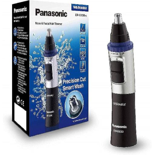 Panasonic Cordless Nose Trimmer – ER-GN30 | Wet/Dry Washable Groomer with Dual-Edge Blades, Jet Wash Cleaning & Hypoallergenic Rotary System for Nose, Ear & Facial Hair
