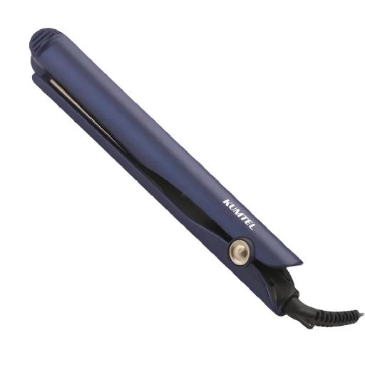 Kumtel Hair Straightener & Curler 45W – HTHS-02 – 2-in-1 Styling Tool, Ceramic Coating, Max Temp 230°C, Compact Ergonomic Design (Blue)