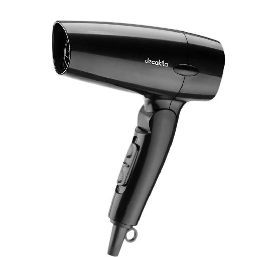 Decakila Hair Dryer 1200W – KEHS005W | Foldable Handle, 0-1-2 Speed Settings, DC Motor & Hanging Hook for Travel-Friendly, Efficient Drying