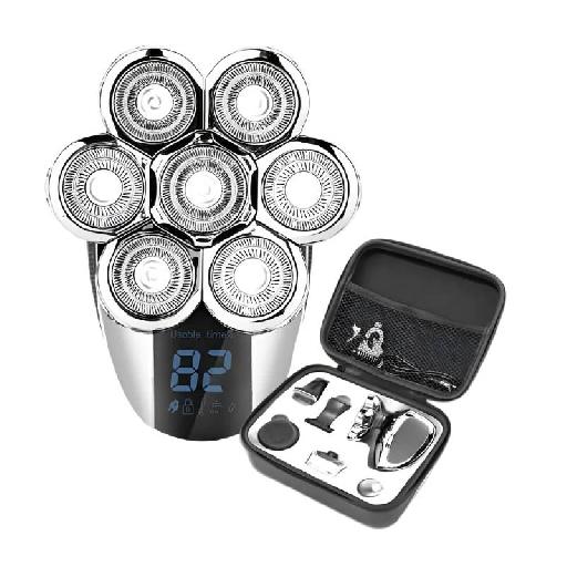 Decakila 6-in-1 Electric Shaver KMHR020S – Wet & Dry Use, IPX5 Waterproof, 800mAh Battery, 45-Minute Runtime & LED Display for Versatile Grooming