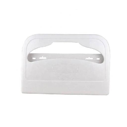Wall Mounted Toilet Seat Cover Paper Dispenser – Holds 250 Half-Fold Covers, Hygienic Plastic Build, Transparent Blue or White