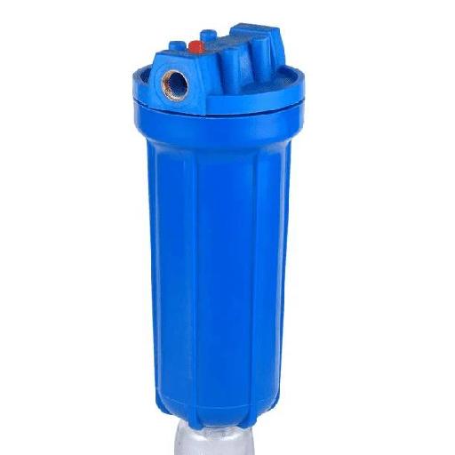 Water Filter Housing With Brass Inlet/Outlet Port & Air Release Button – CS 13 | Durable 10” Standard Cartridge Housing with Brass Threads & Pressure Relief for Easy Maintenance