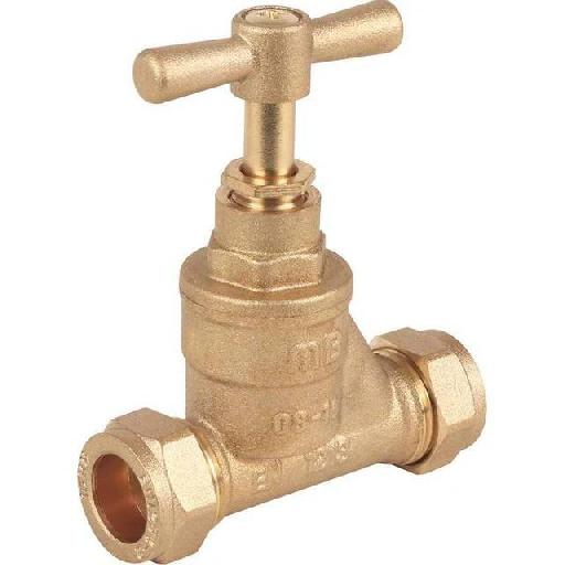 Brass Stopcock – Durable Compression Valve for Manual Water Control | Available in ½”, ¾”, and 1” Sizes