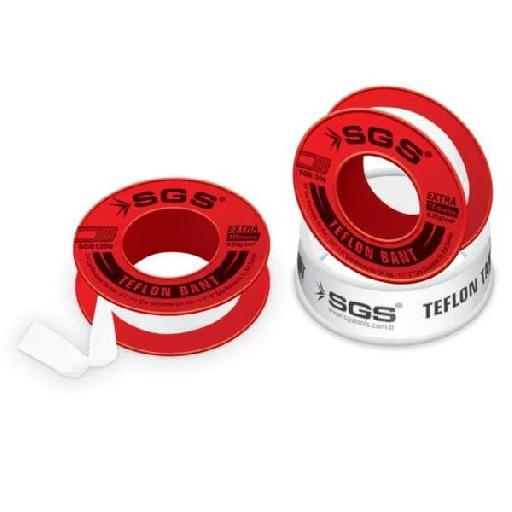 SGS Extra Teflon Tape PTFE Red 12mm x 10m – High-Density Thread Seal Tape for Leak-Proof Connections (SGS1200)