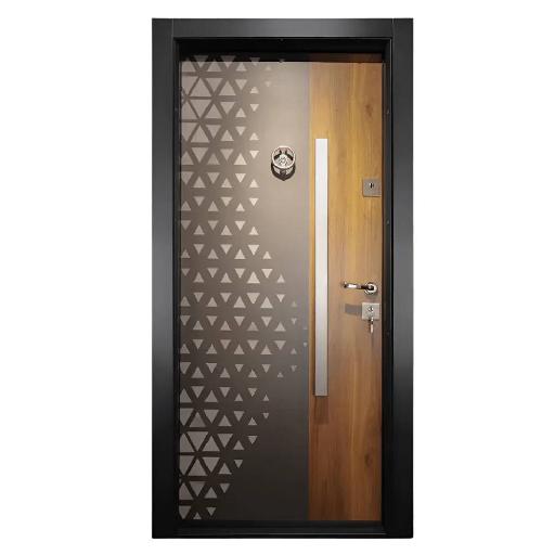 Laminox Single Door – IBR-006 – Secure wooden-look single door with mono lock & peephole