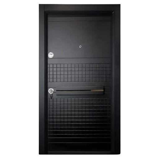 PVC Laminox Single Door – PMR-016 – Modern 7ft x 3ft Security Door with Dual Lock System, Peephole & Reinforced Frame for Stylish and Secure Entry