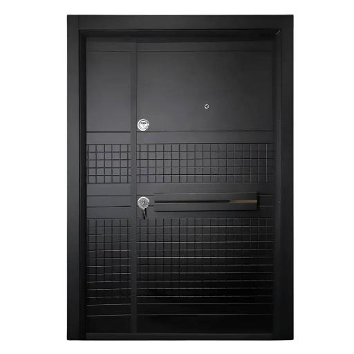 PVC Laminox Portal One & Half Door – PMR-016 – 7ft x 4ft Durable Laminated Security Door with Double Lock System, Glass Panels & Weather Seals for Modern Homes