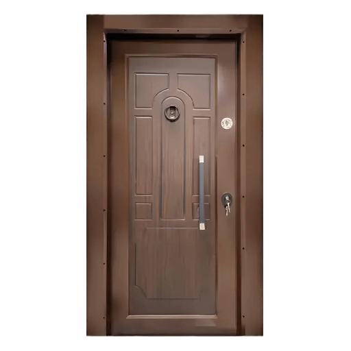 Laminox Single Door – PMR 020 – 7ft x 3ft Classic Wooden Security Door with Mono Lock System & Knocker Peephole for Homes & Offices