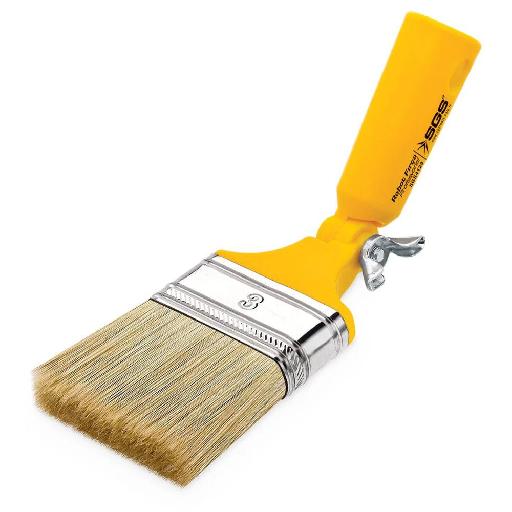 SGS Robot Paint Brush – 3” & 4” | 180° Swivel Head with Plastic Handle & Pole Compatibility