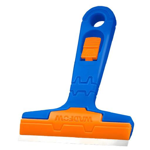 Wadfow 102mm Window Scraper – WGS1618 | Heavy-Duty Glass & Surface Residue Remover with Spare Blades