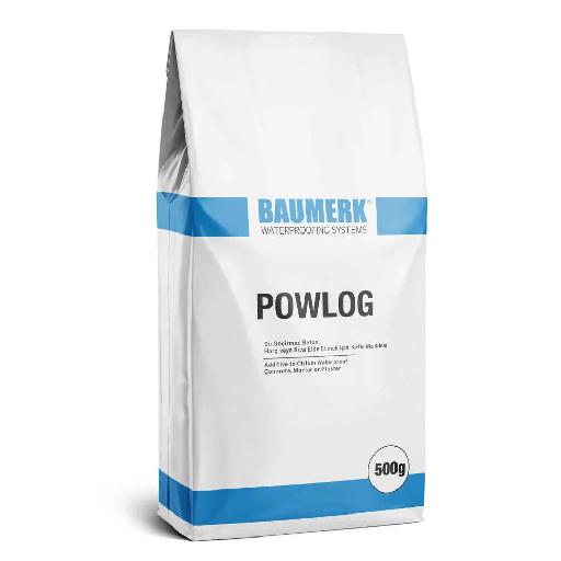 Baumerk POWLOG Powder Waterproofing Admixture – 500g | Long-Lasting Damp Protection for Concrete & Plaster