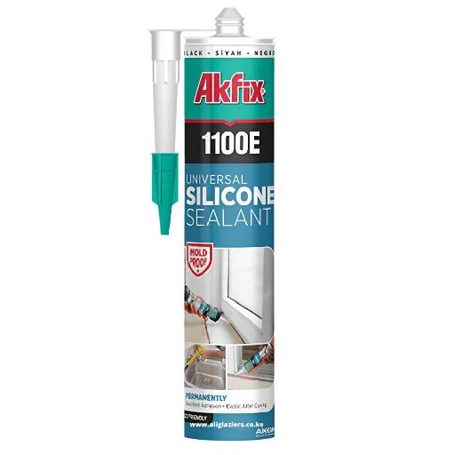 Akfix Silicone 280g – 1100E | Universal Acetoxy Cure Sealant for Glazing & General Sealing