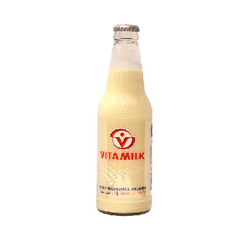 Lesfam - Vitamilk Regular Soy Milk Drink 300ml | Plant-Based Protein, Dairy-Free Beverage