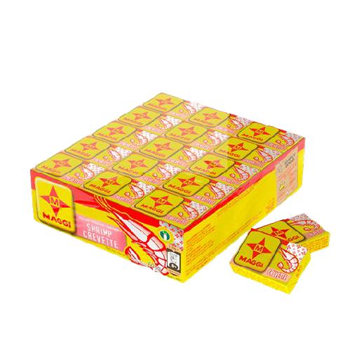 Lesfam - Maggi Shrimp Tablet 60 x 10g | Flavorful Seasoning with Iron & Iodized Salt