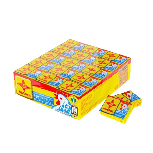 Lesfam - Maggi Chicken Tablet 60 x 10g | Classic Chicken Seasoning with Iodized Salt and Spices