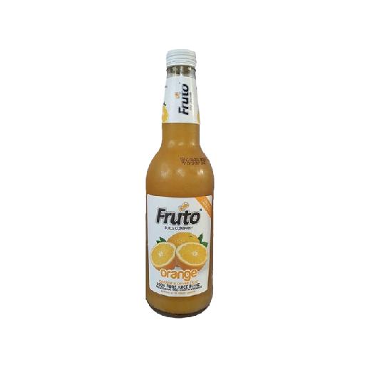 Lesfam – Fruto Orange 340ml | Refreshing Orange Juice in a Classic Glass Bottle