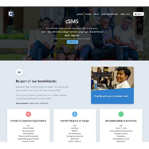 myriad - Web design