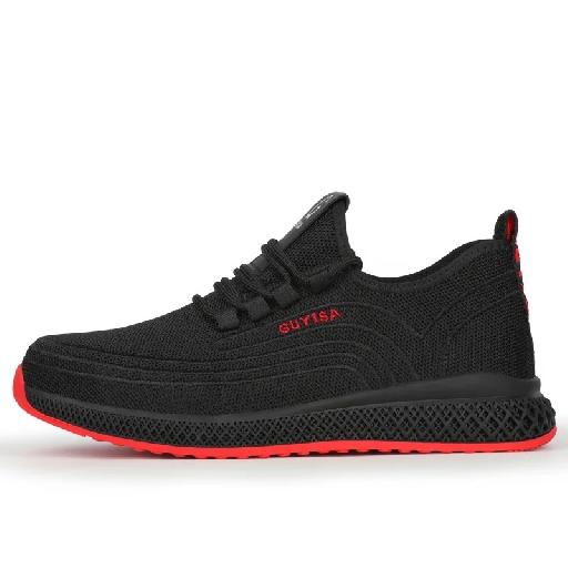 CAROK GLOBAL Red Sole Sneaker Safety Shoe – Steel Toe Anti-Slip Protective Footwear