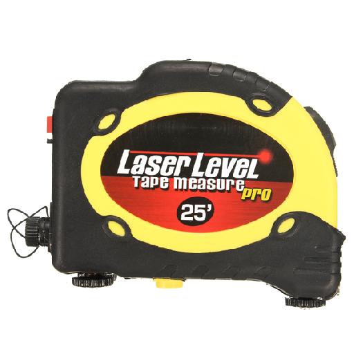 Icobeg Laser Level Tape Measure – 7.5M Steel Tape with Built-in Laser for Precision Measuring