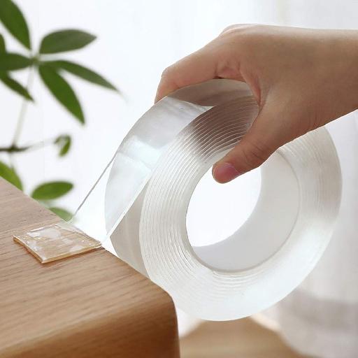 Icobeg Nano Tape/Double-Sided Tape – Transparent, Reusable Adhesive Solution for Home and Office Use