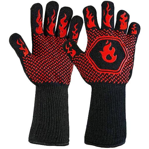 Icobeg Flame Resistant/Heat Resistant BBQ Gloves – Superior Hand Protection for Extreme Heat