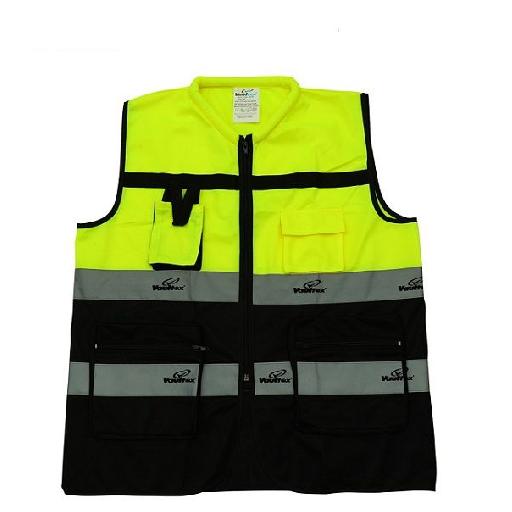 Icobeg Heavy Duty Reflective Vest With Pockets – High-Visibility Safety Vest for Personal Protection