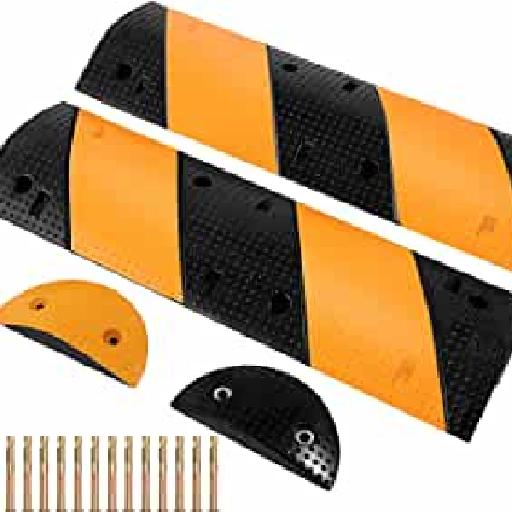 Icobeg Rubber Speed Bumps – Heavy Duty Speed Ramps for Traffic Control and Cable Protection
